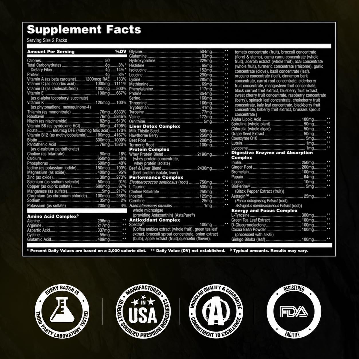 Animal Pak - Suplemento multivitamínico 44 Packs