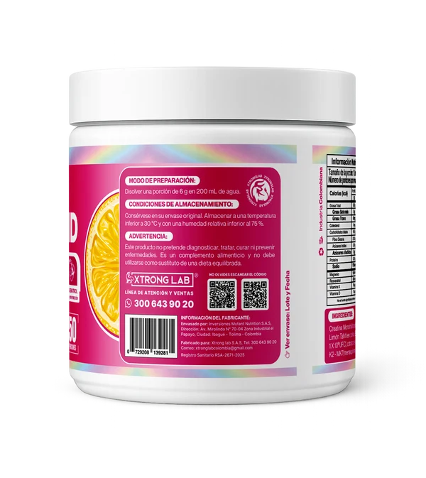 Creatina Creahybrid – 50 Servicios con Monohidrato de Creatina, Magnesio, Probióticos, Resveratrol, Vitamina K2 y D3