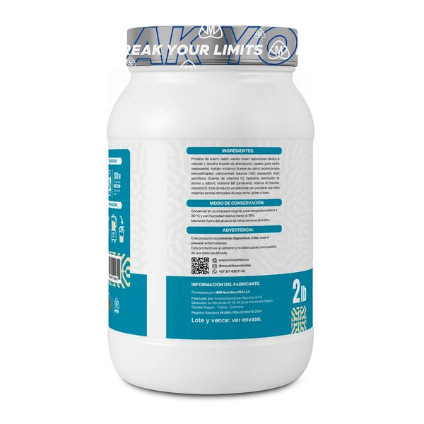 IMN Isolate 2 Lb – Aislada de Suero con Caseína y Leucina (24g Proteína) - 30 Servicios