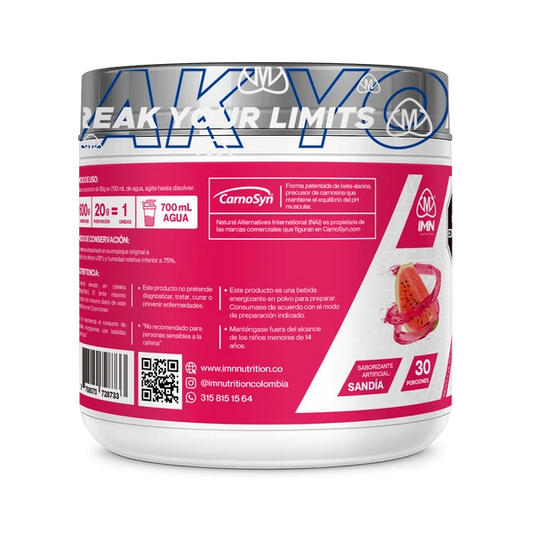 Pre-Entreno Ultimate IMN – 30 Servicios con CarnoSyn Beta-Alanina, Citrulina, Cafeína y Remolacha