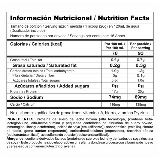 Bi-Pro Classic Nutramerican 408g (0.9 Lb) - Proteína Aislada Premium