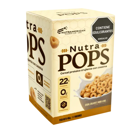 Nutra Pops Nutramerican 495g – Cereal Proteico Crujiente con Caseína