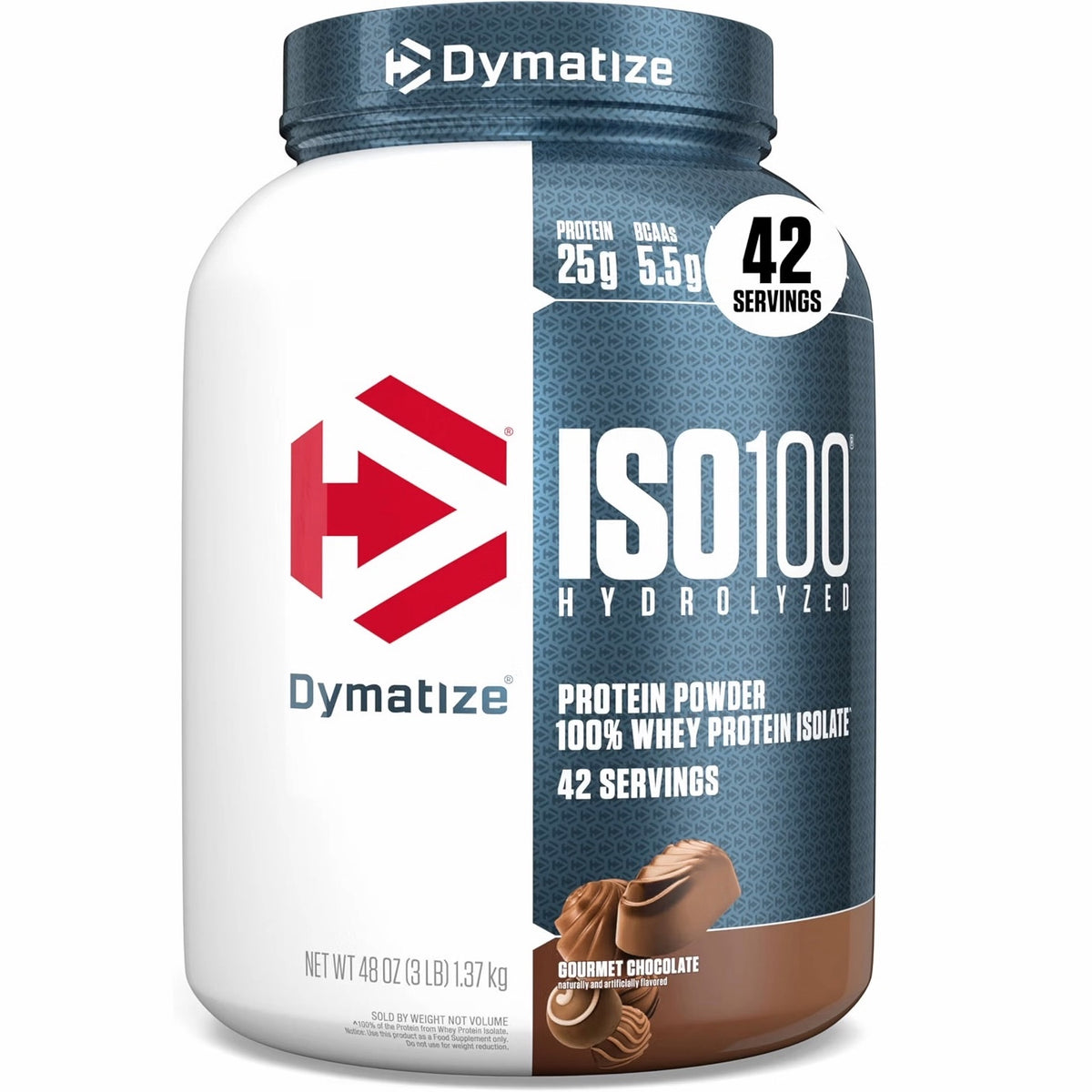 ISO100 Hydrolyzed 100% Whey Protein Isolate Gourmet Chocolate