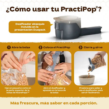 Nutra Pops Nutramerican 495g – Cereal Proteico Crujiente con Caseína