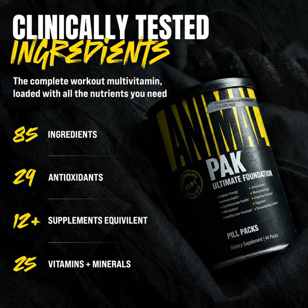 Animal Pak - Suplemento multivitamínico 44 Packs
