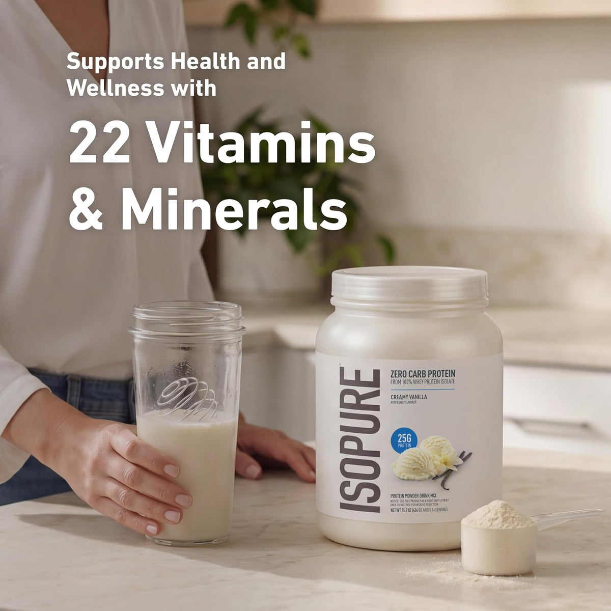 Isopure Zero Carb  – Proteína Aislada Premium - Creamy Vanilla