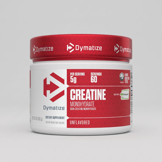 Creatina Dymatize Creapure Sin Sabor – 100% Monohidrato de Creatina Pura 60 Servicios