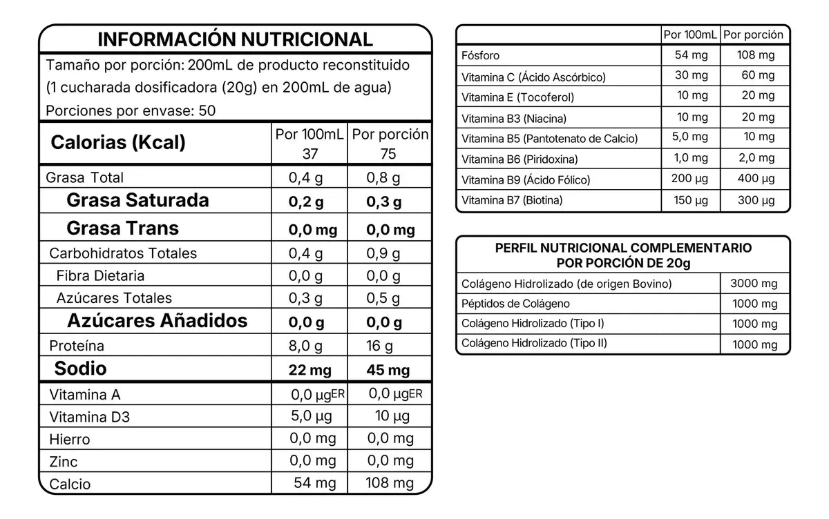 Colágeno Hidrolizado Bovino New Wealth 1000g Vainilla – 50 Servicios