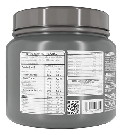Colágeno Hidrolizado Bovino New Wealth 1000g Vainilla – 50 Servicios