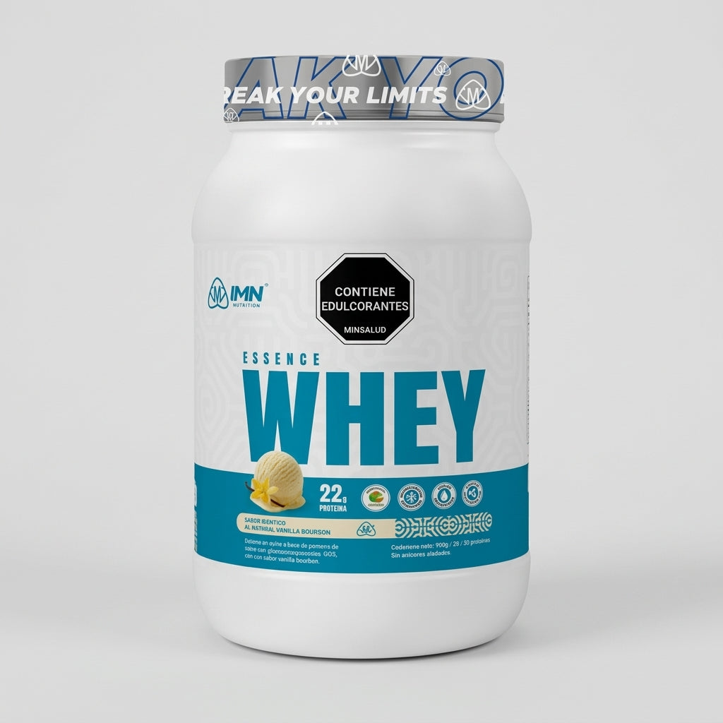 Essence Whey IMN 2 Lb – Proteína de Suero con Prebióticos GOS (22g Proteína) - 30 Servicios