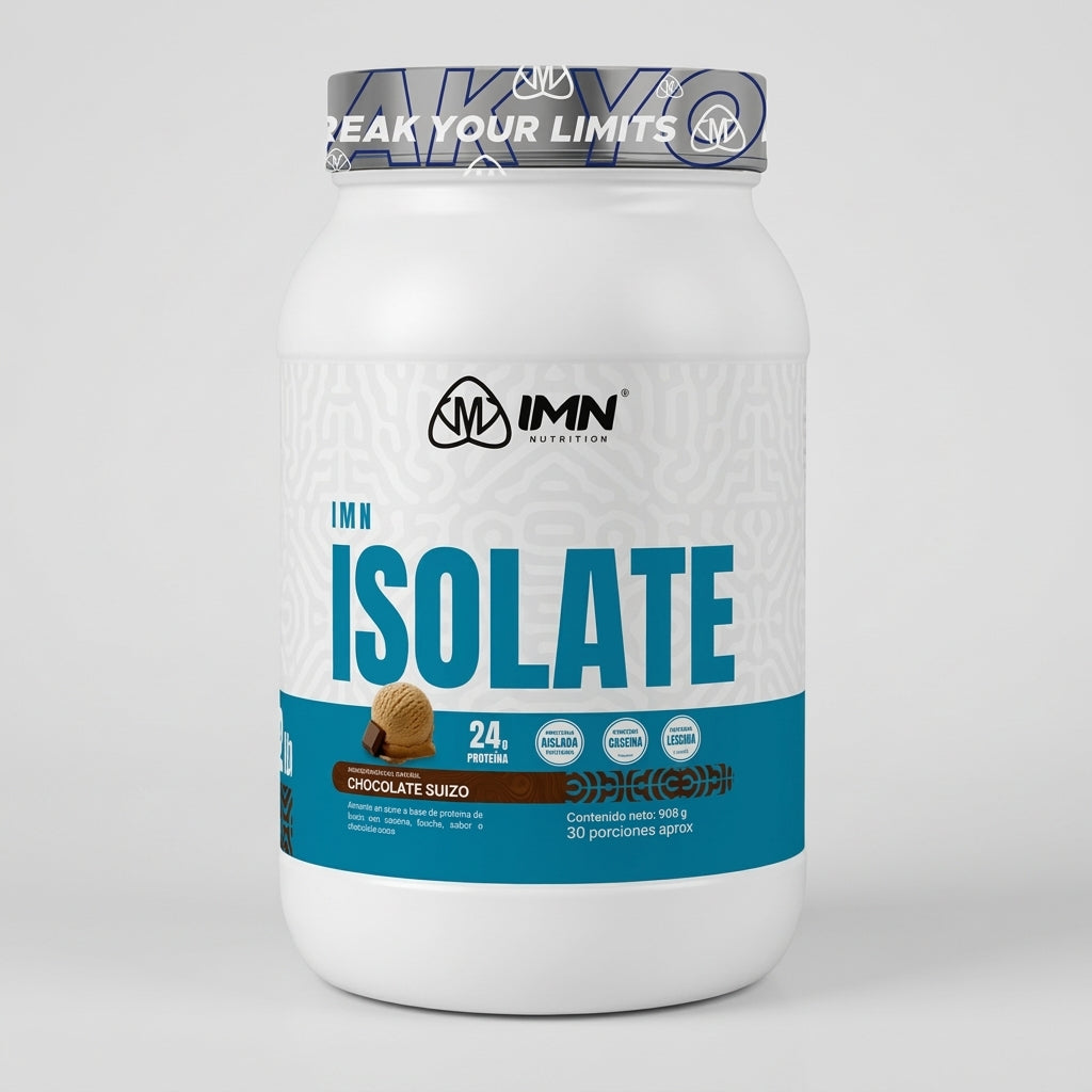 IMN Isolate 2 Lb – Aislada de Suero con Caseína y Leucina (24g Proteína) - 30 Servicios