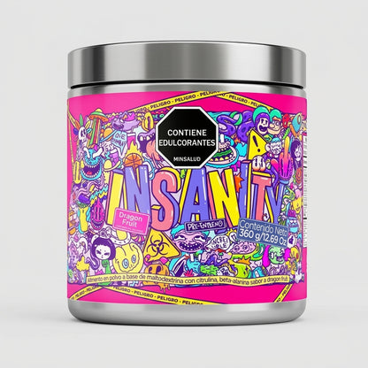 Pre-Entreno Insanity Dragon Fruit – Con Citrulina y Beta-Alanina (18 Servicios)