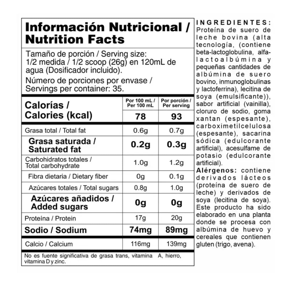 Nutramerican Pharma Bi-Pro Classic Whey Protein Isolate