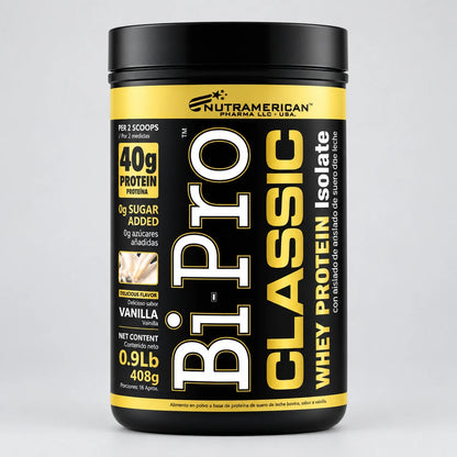 Bi-Pro Classic Nutramerican 408g (0.9 Lb) - Proteína Aislada Premium