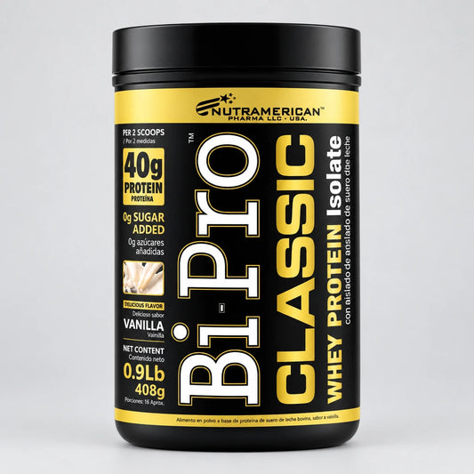 Bi-Pro Classic Nutramerican 408g (0.9 Lb) - Proteína Aislada Premium