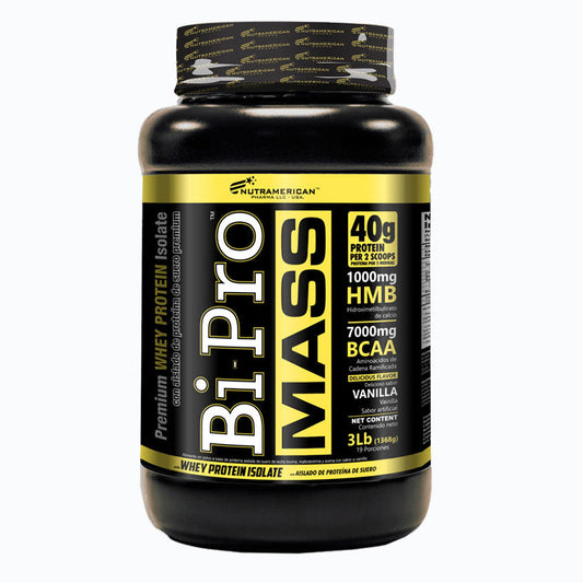 Bi-Pro Mass Nutramerican 3lb – Ganador de Masa Muscular