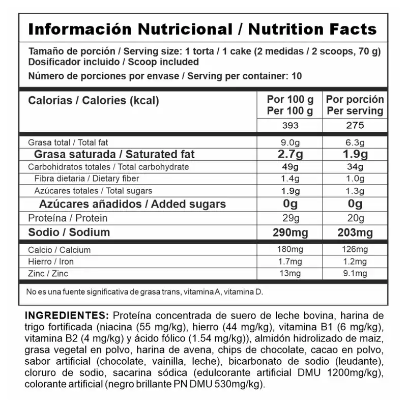 Protein Cake Nutramerican 700g Chocolate