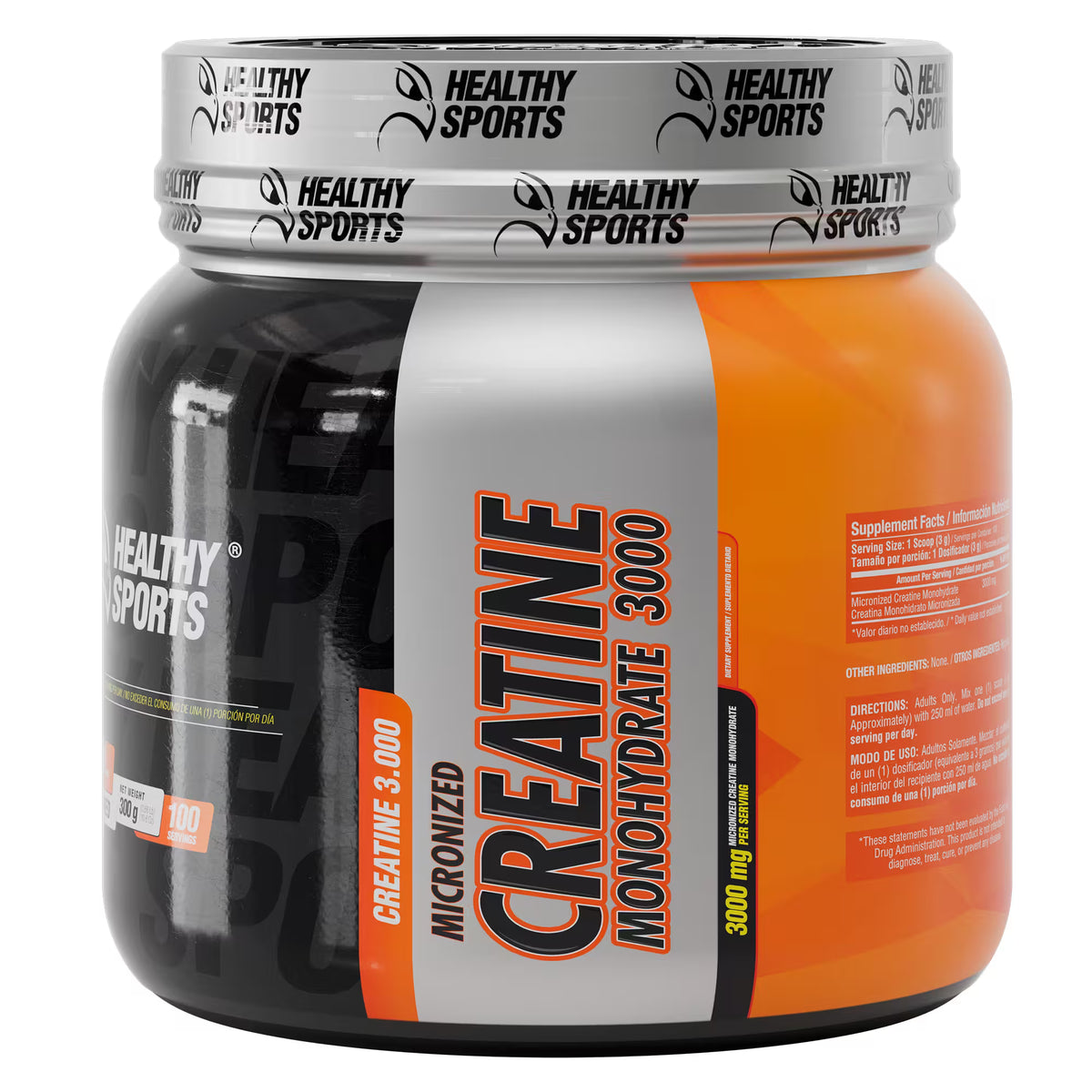 Creatina Micronizada Healthy Sports (300g / 100 Servicios)