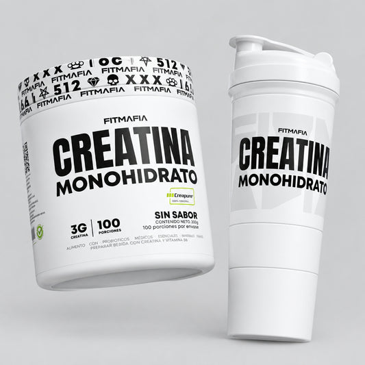 Creatina Monohidrato Fitmafia (100 Serv) Sin Sabor + Obsequio