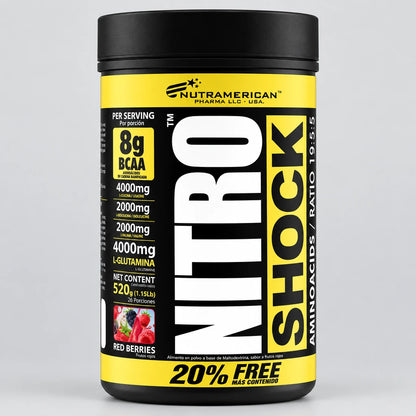 Nitro Shock Nutramerican 520g (1.15 Lb) – 26 Servicios
