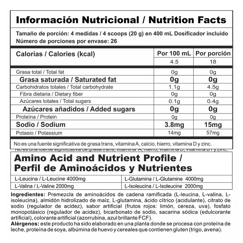 Nitro Shock Nutramerican 520g (1.15 Lb) – 26 Servicios