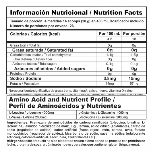 Nitro Shock Nutramerican 520g (1.15 Lb) – 26 Servicios